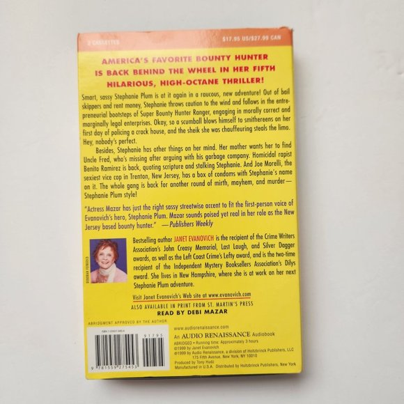 High Five  by Janet Evanovich Audio Cassette Tape Stephanie Plum Series - Picture 2 of 6